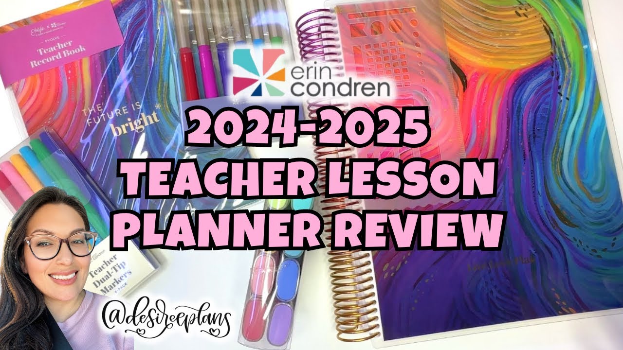 NEW! ERIN CONDREN TEACHER LESSON PLANNER | 2024-2025 | EVOLVE | NEW* VERTICAL FORMAT