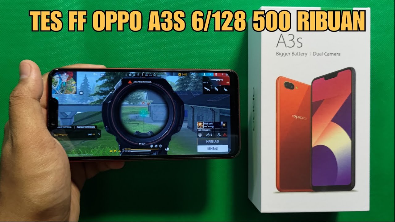 TES FREEFIRE OPPO A3S 6/128 MURAH 500 RIBUAN
