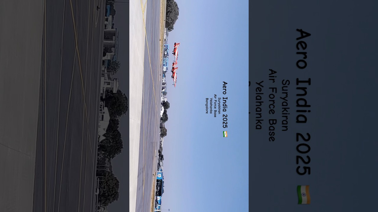 Aero India 2025 🇮🇳 #yelahanka #bangalore #airshow #aeroindia2025 #airforce #suryakiranairshow