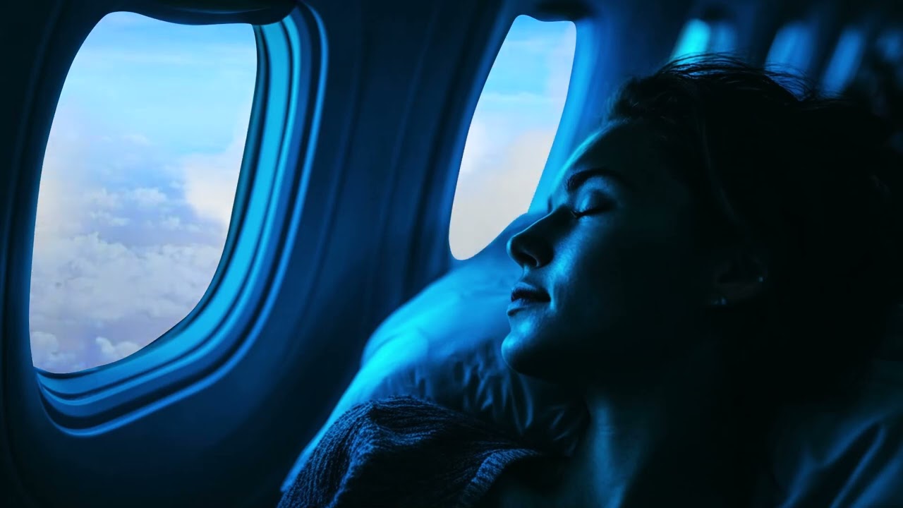 Sleep Through the Night on a Plane ✈️ Gentle Airplane White Noise for Insomnia