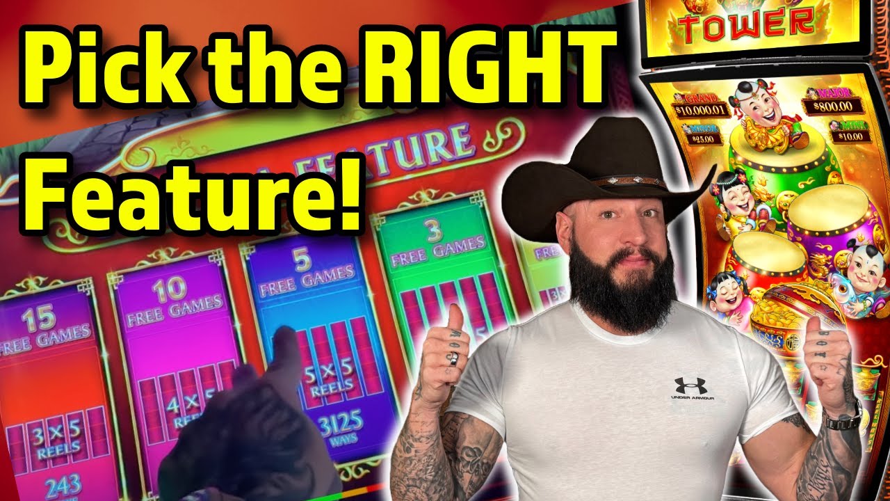 How to pick the BEST Feature Option! 🎰 All New Dancing Drums Tower! ⭐️ From a Slot Tech