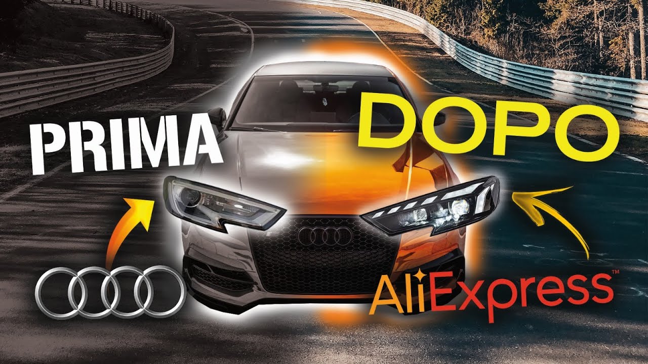 Monto i fari di Aliexpress/Alibaba audi a3 8v restyling spettacolari 2017/2019