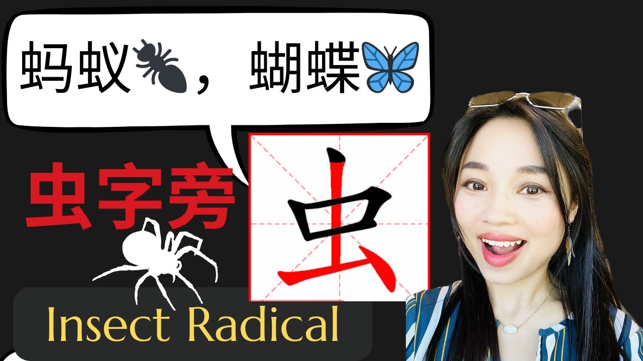 Top 45 Chinese Characters with Insect Radical 🐛 🦋🦇 🦐 虫字旁