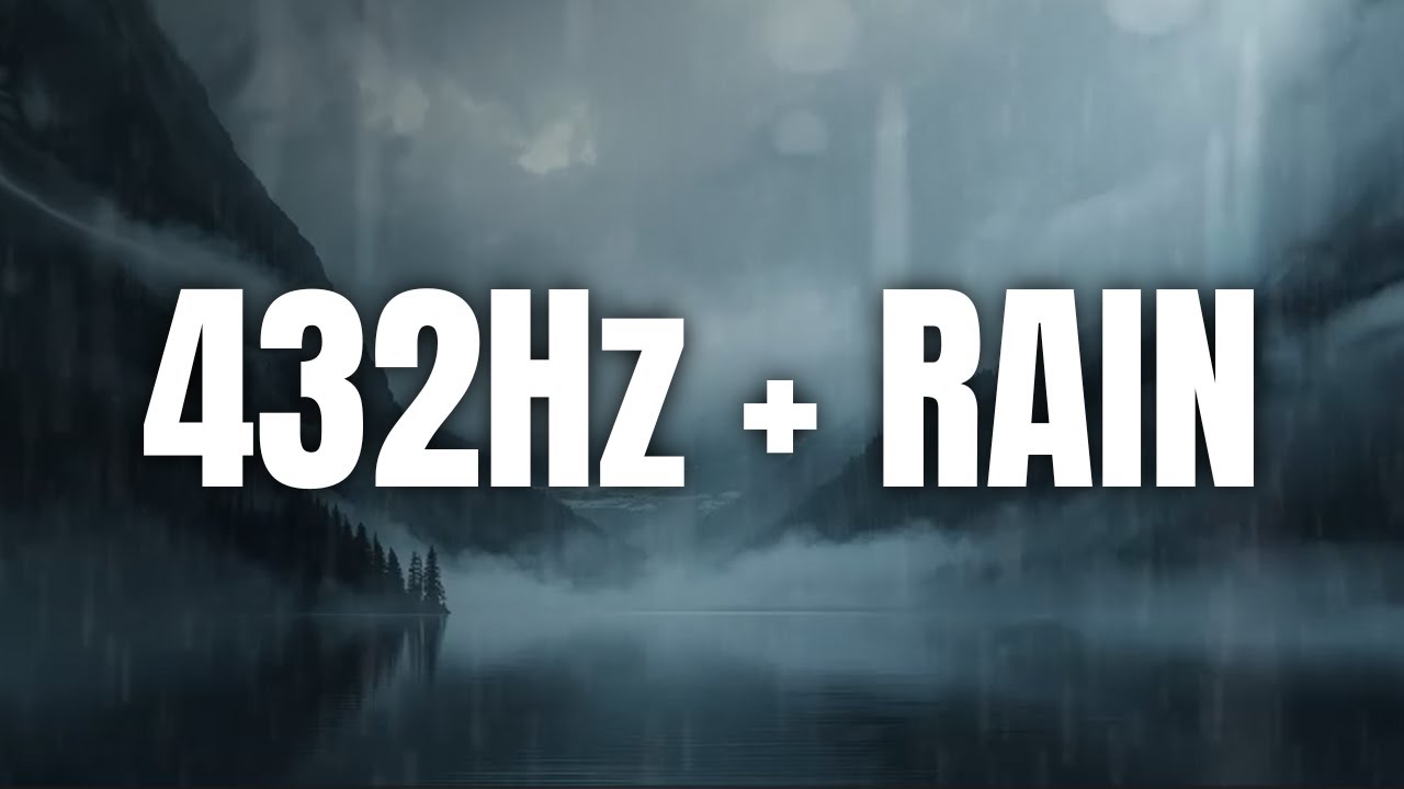 Deep Sleep Rain & 432Hz Healing Music 🌧️ Fade to Dark Screen
