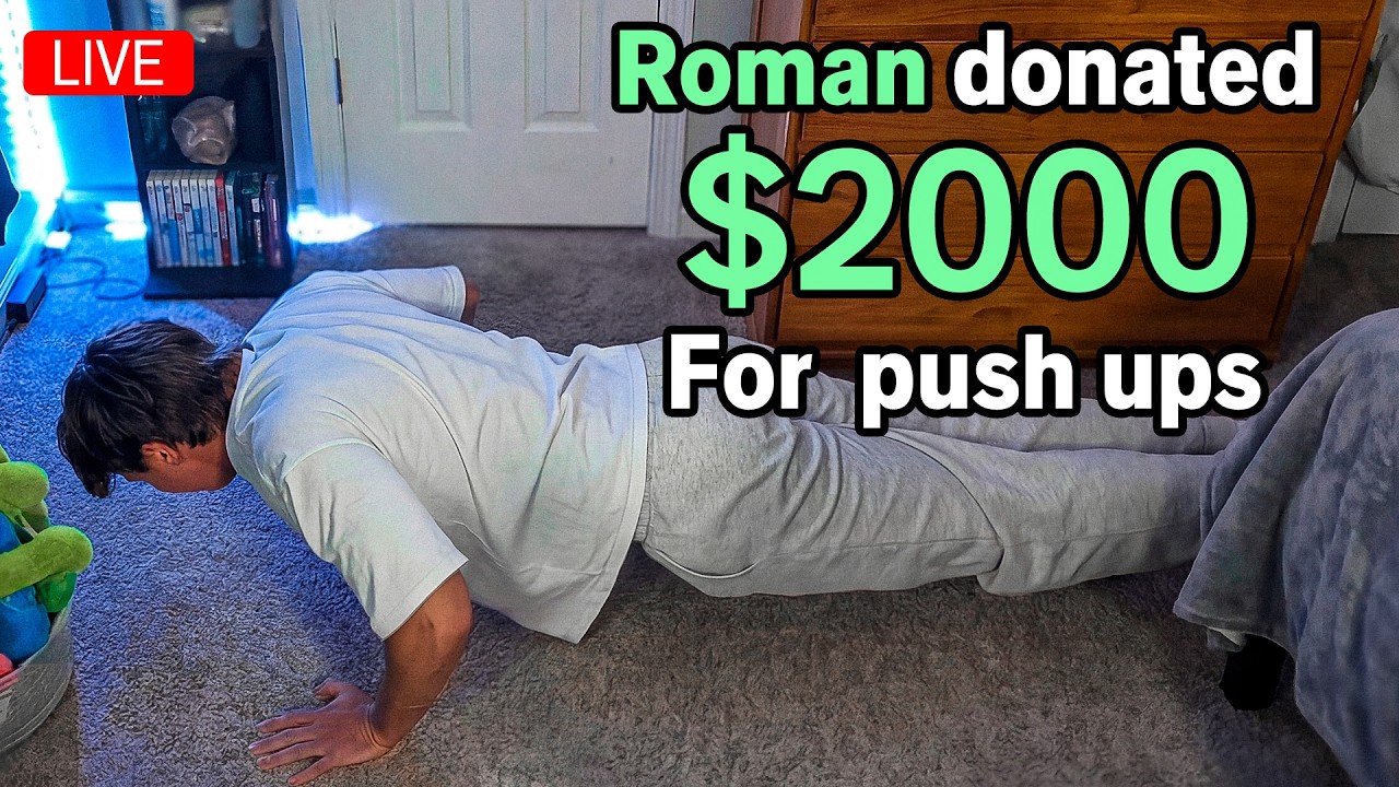 I Donated $2,000 to Streamers… For Every Push-Up They Did
