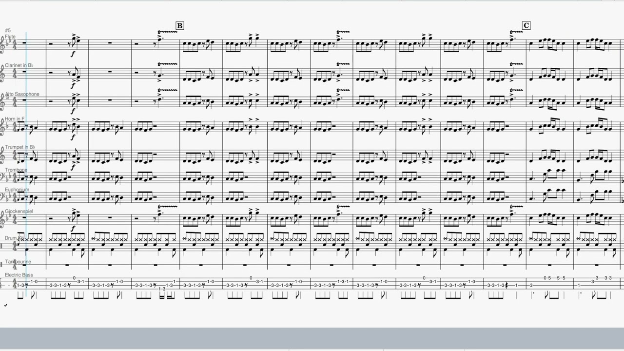 N.I.B. - Black Sabbath - Ozzy Osbourne - Easy Band Arrangement - free score and parts