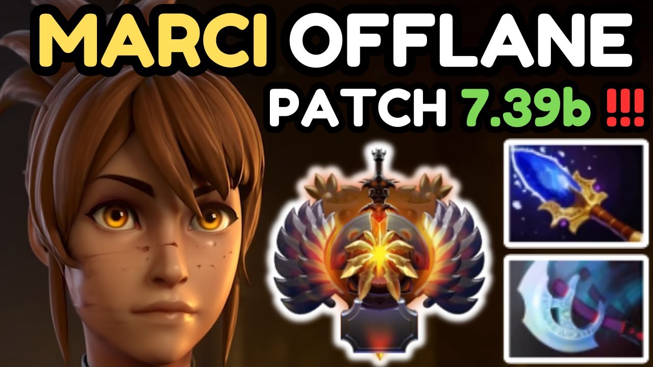 🔥 NEW PATCH 7.39b - IMMORTAL MARCI Offlane Gameplay 🔥 Marci Perspective - Dota 2 Offlane