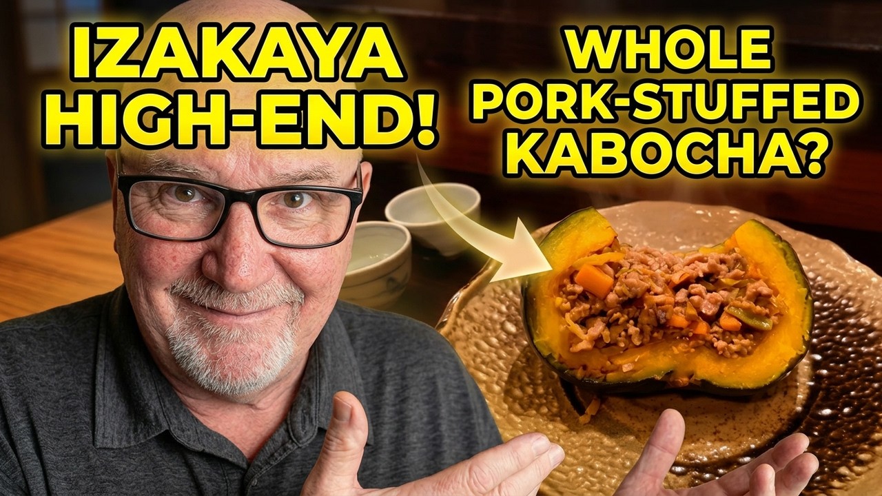 Whole Kabocha Stuffed with Savory Pork Filling - Japanese Recipe
