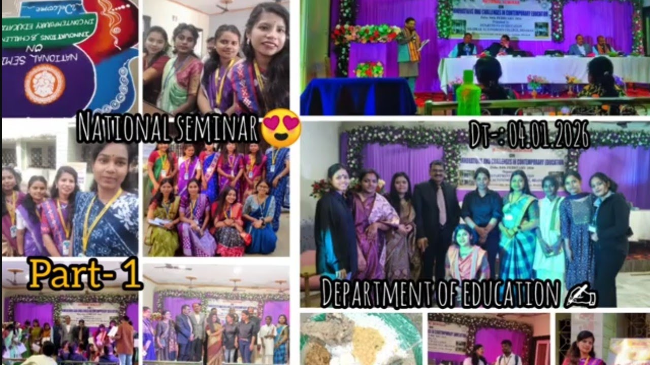 National seminar 😍 Department of education ✍️ Bhadrak autonomous college, Bhadrak 💕04.02.2026💫🌷