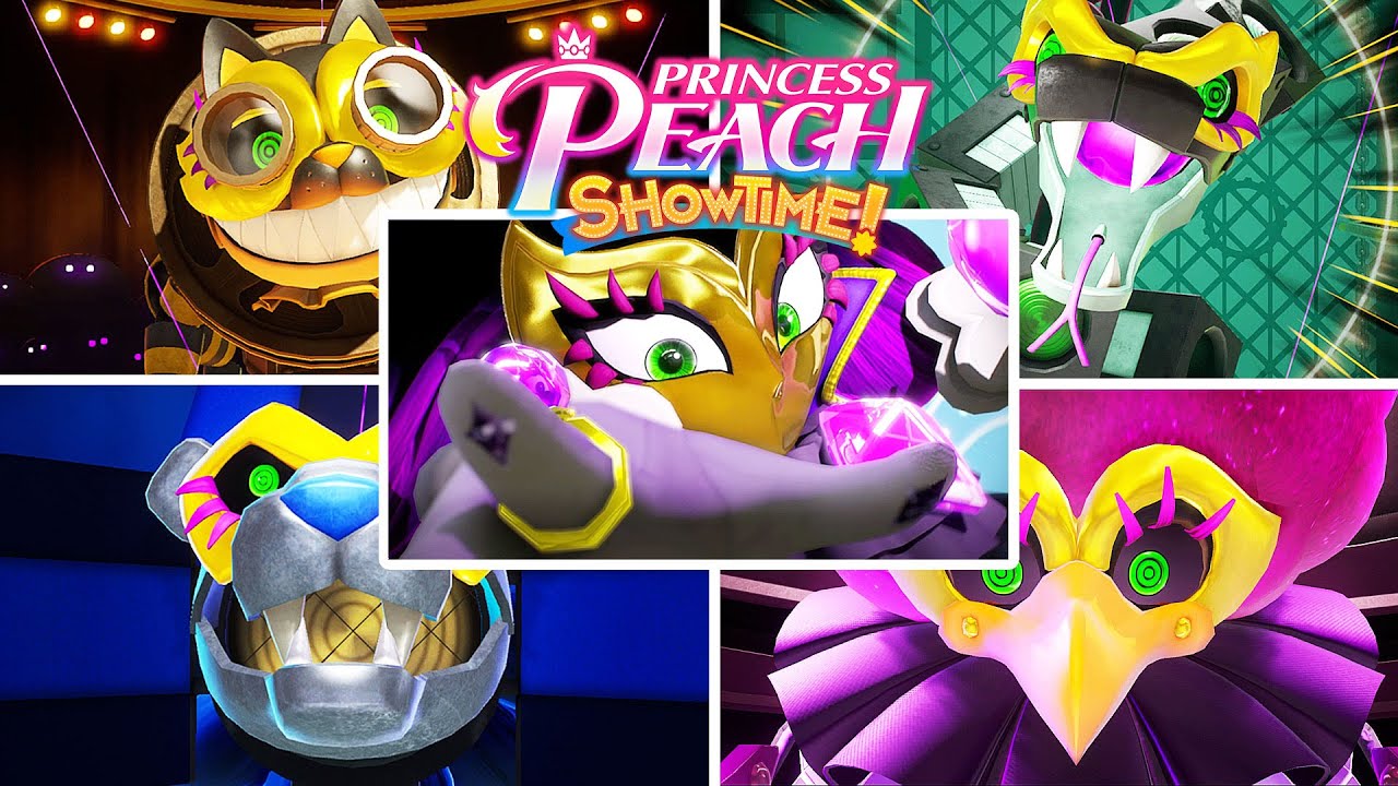 PRINCESS PEACH SHOWTIME! - ALL BOSS FIGHTS / ALL BOSSES & ENDING (Nintendo Switch)