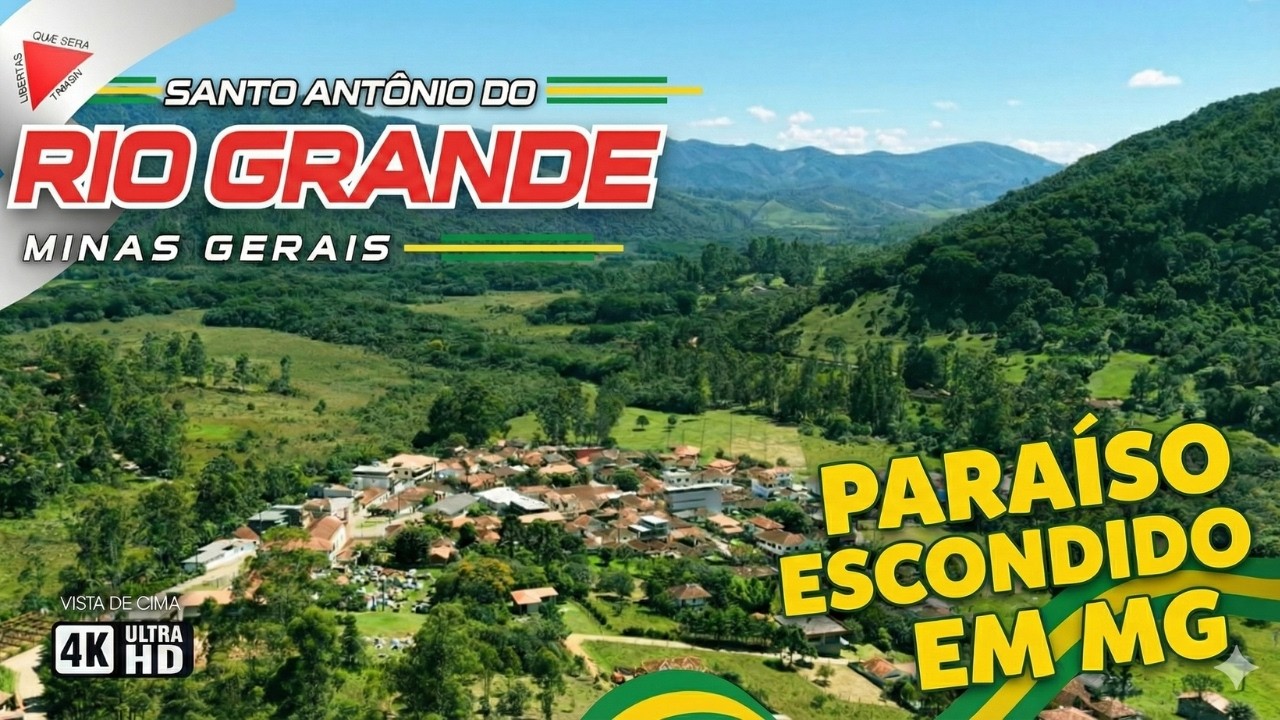 O VILAREJO SECRETO DE MINAS QUE PAROU NO TEMPO!  -  Santo Antônio do Rio Grande - MG, Brasil em 4k
