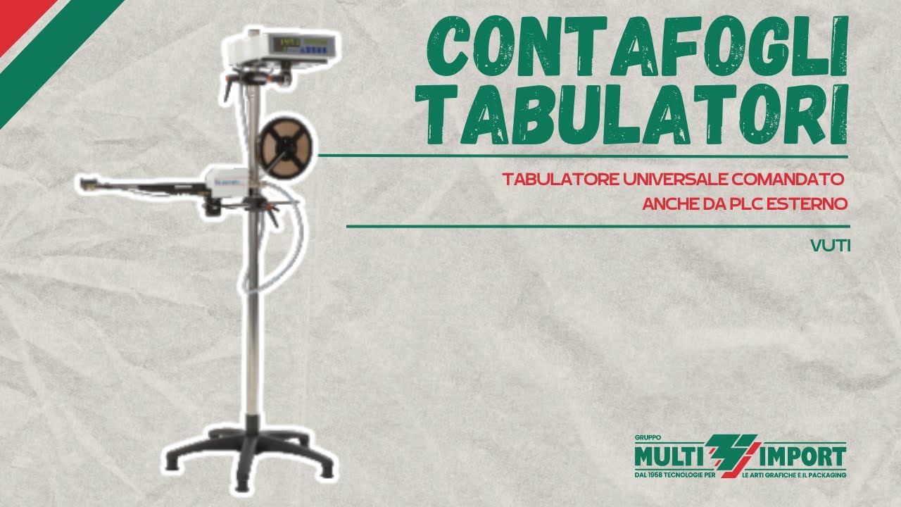 VUTI | Tabulatore universale comandato da PLC esterno