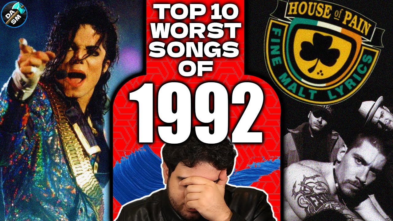Top 10 Worst Hit Songs of 1992 - Part 1 By Diamond Axe Studios