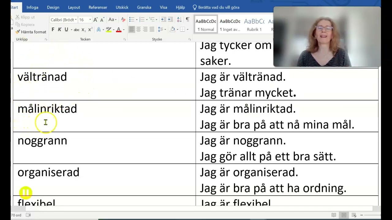 Projektet Helhetslyftet: Egenskaper för jobb