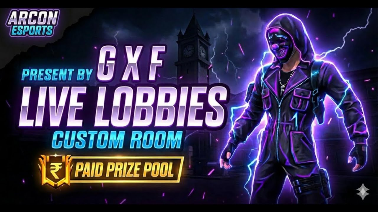 GXF LIVE PAID SCRIMS 6PM LIVE LOBBIE🔴