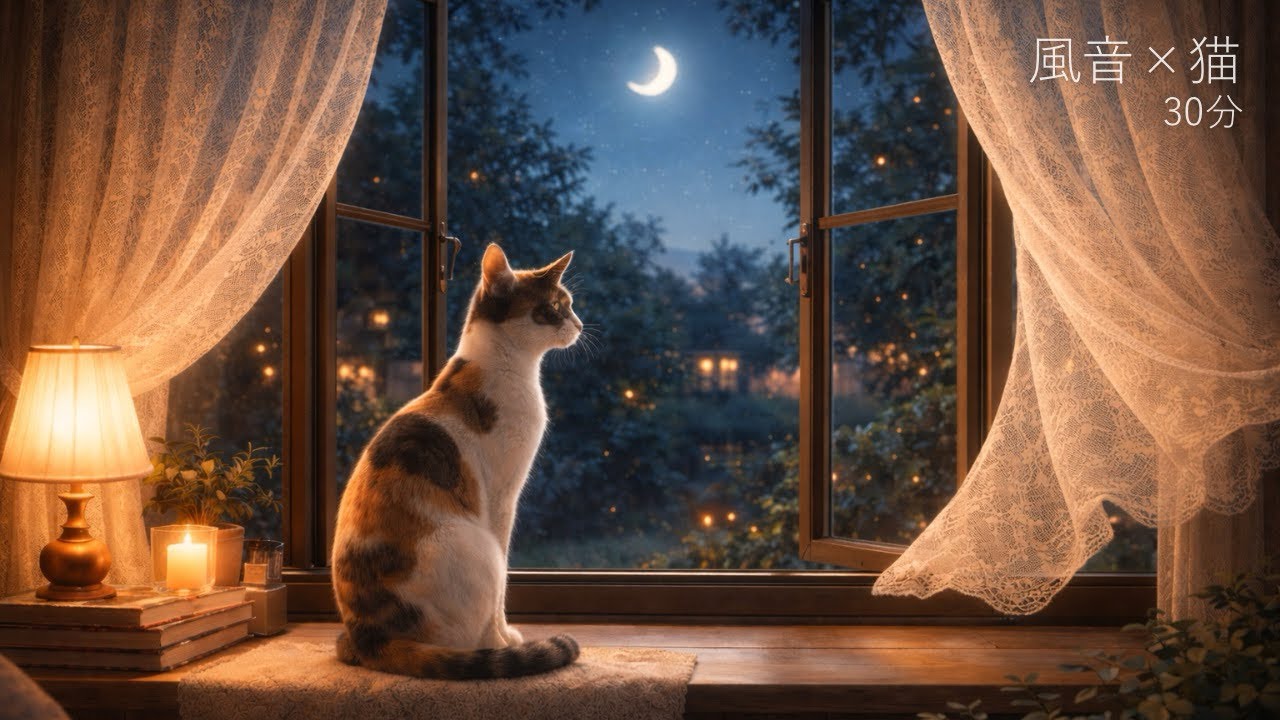 🌙 夜のよりみち｜やわらかな風 30分｜睡眠用・作業用BGM
