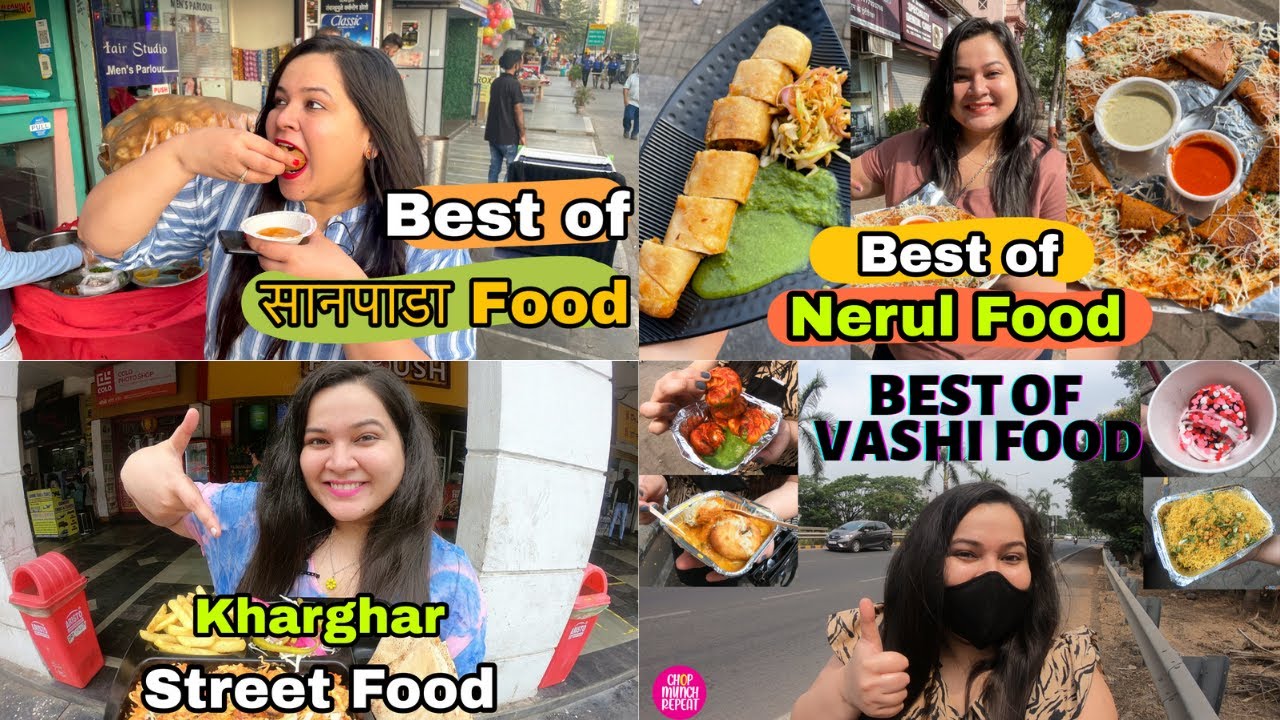 BEST OF NAVI MUMBAI FOOD 🤩📣Vashi, Sanpada, Nerul & Kharghar (PART 1)