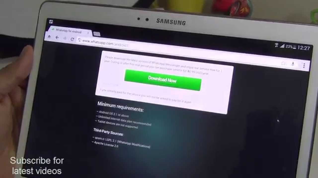 Установите WhatsApp на любой планшет Android: исправлена ​​ошибка &laquo;Это приложение несовместимо с ...