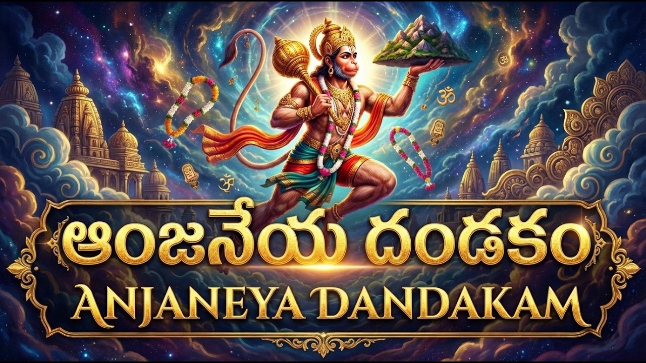 శ్రీ హనుమాన్ దండకం | Hanuman Dandakam With Telugu Lyrics | Sri Anjaneya Bhakti Songs Telugu
