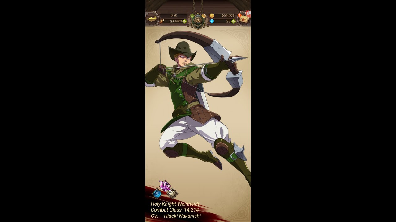 7 Deadly Sins Roars of Dawn Holy Knight Weinheidt Moveset