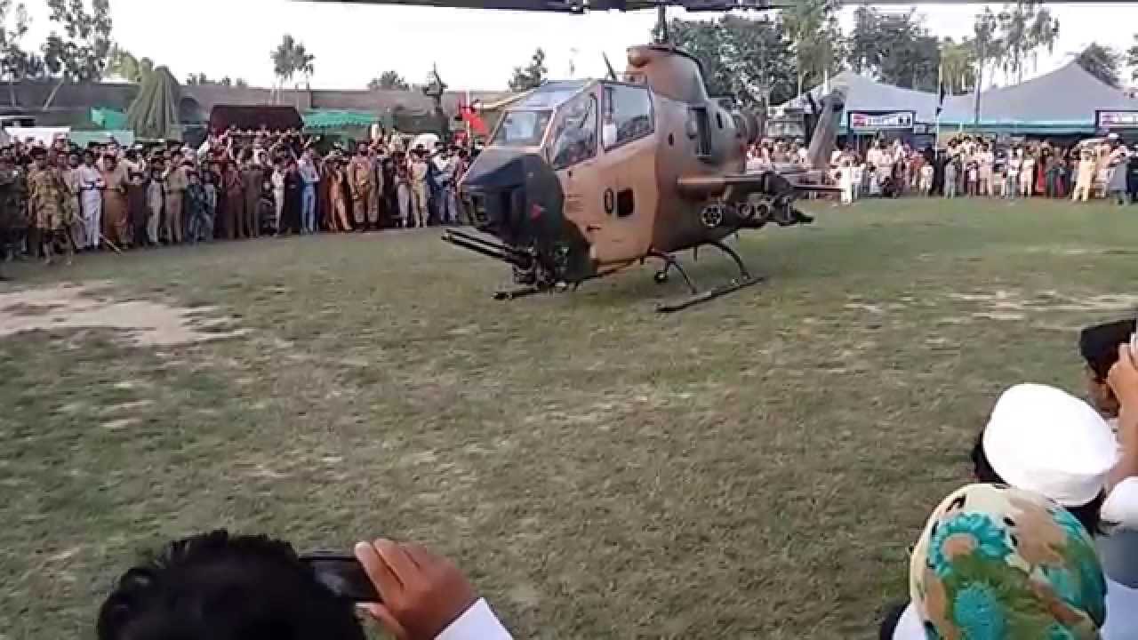 pak army cobra helicopter take off by Faisal