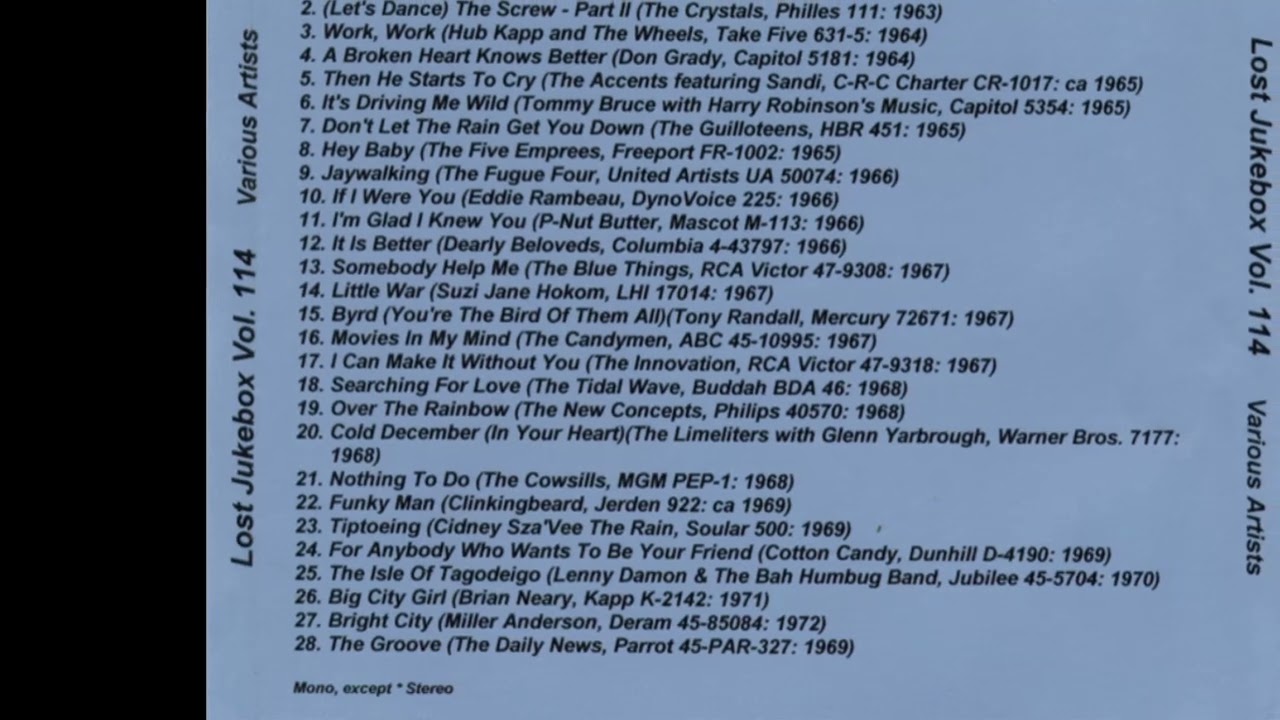 The Fugue Four &ndash; Jaywalking 1966 [Jeffrey Glenn's  lost Jukebox Volume 114]