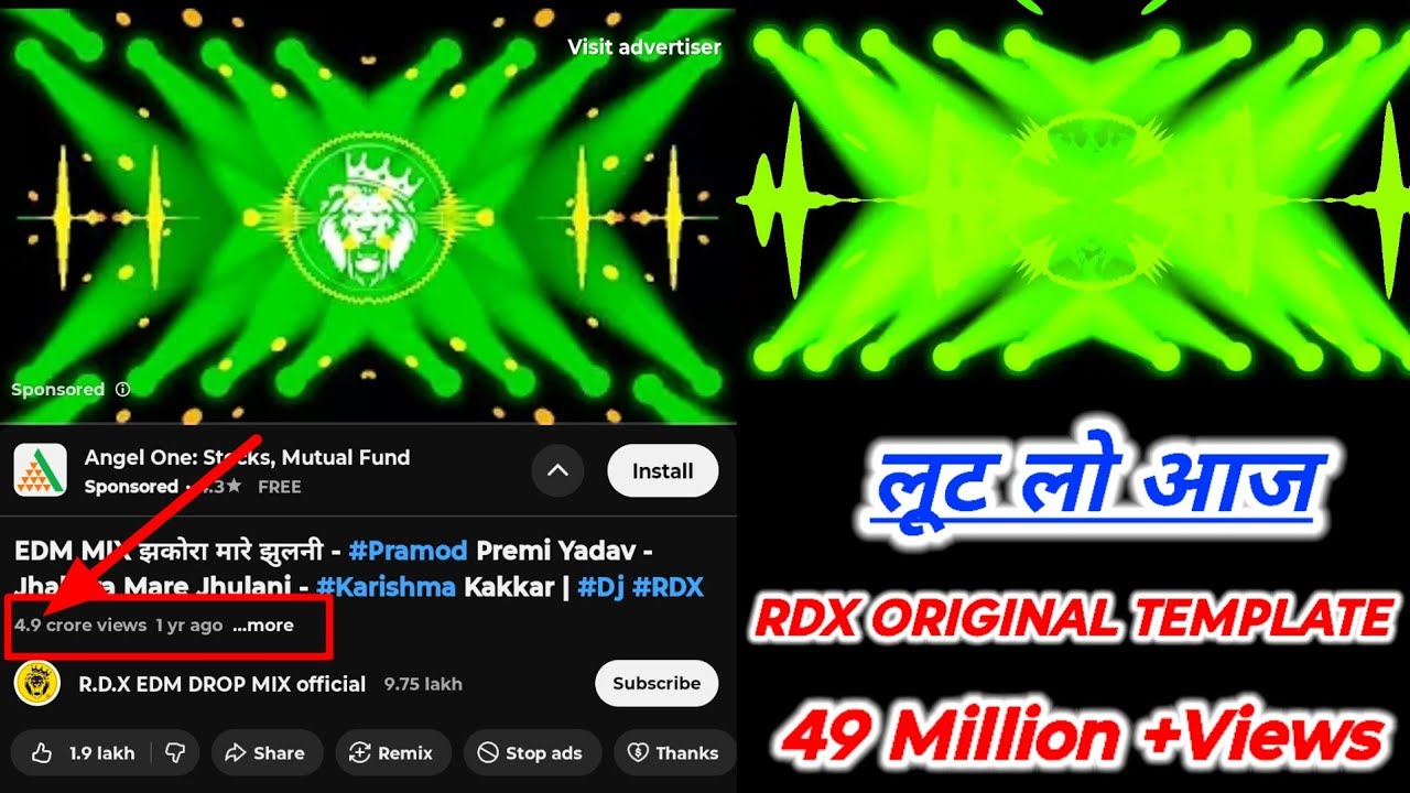 Avee player Template || #aveeplayer #rdxtemplate|| New Avee Player Template Rdx Edm#edmmix #template