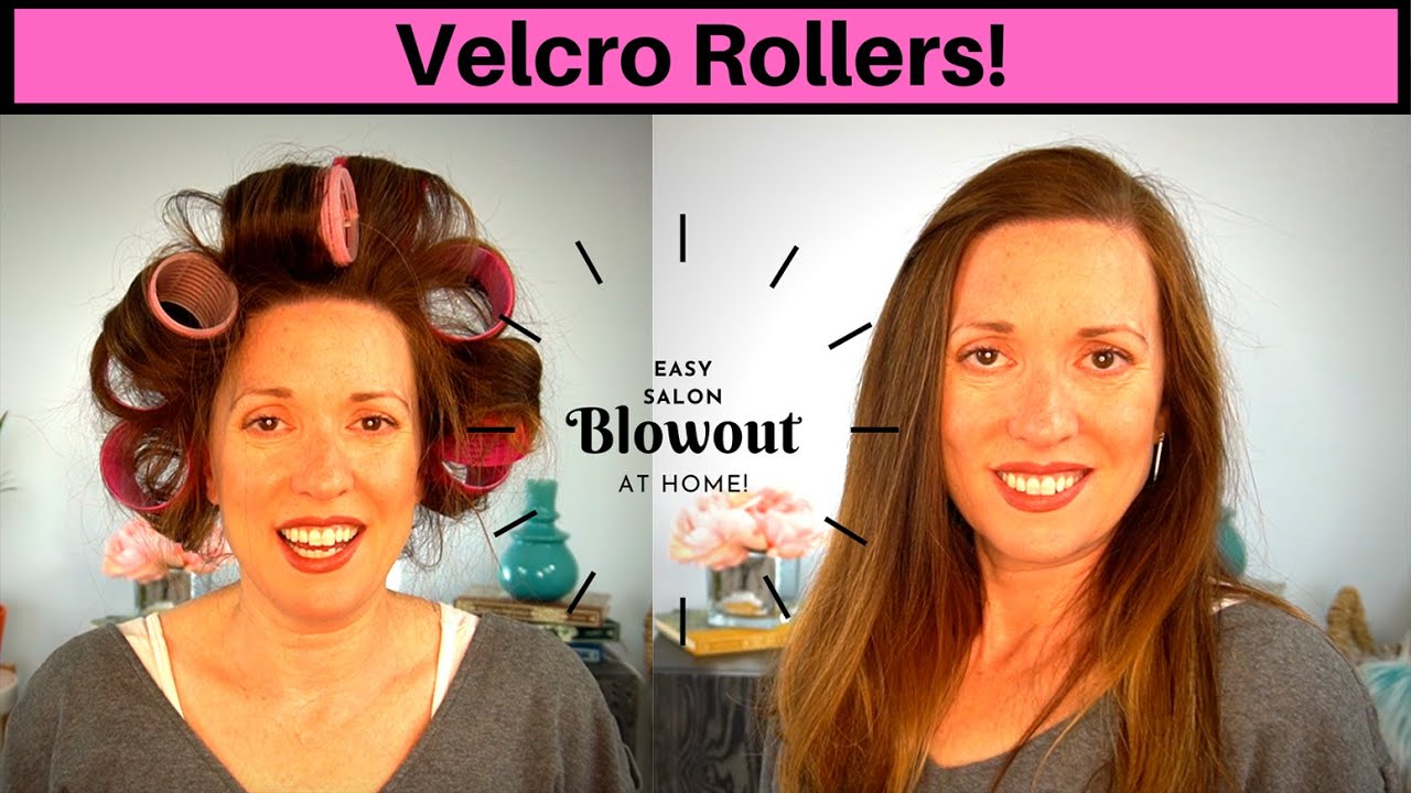 How to Use Velcro Rollers for a Salon Blowout at Home in 15 Minutes - So easy and cheap! (Long Hair)