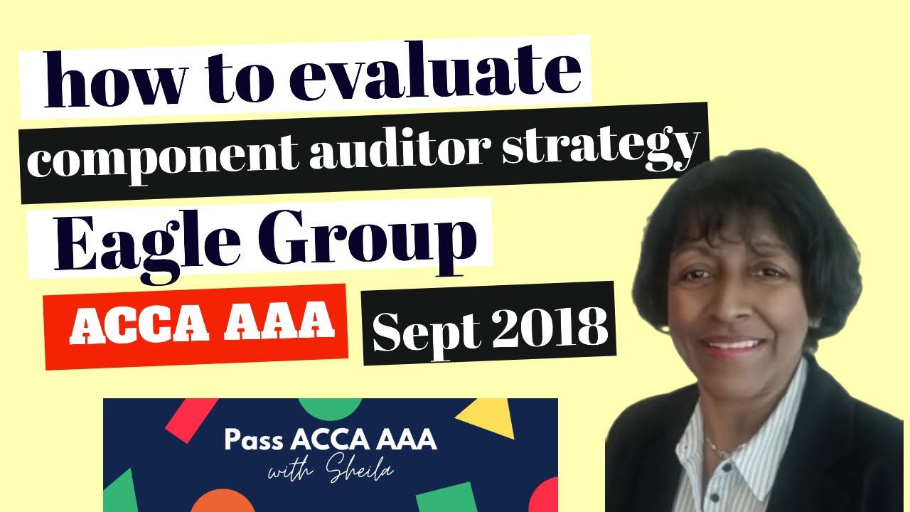 ACCA AAA paper - How to evaluate componet Auditor Strategy - Eagle Group -Sep 2018
