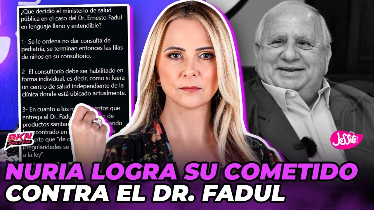 NURIA LOGRA SU COMETIDO CONTRA EL DR. FADUL Y NO DEJA QUE CURE A LOS NIÑOS CON AUTISMO