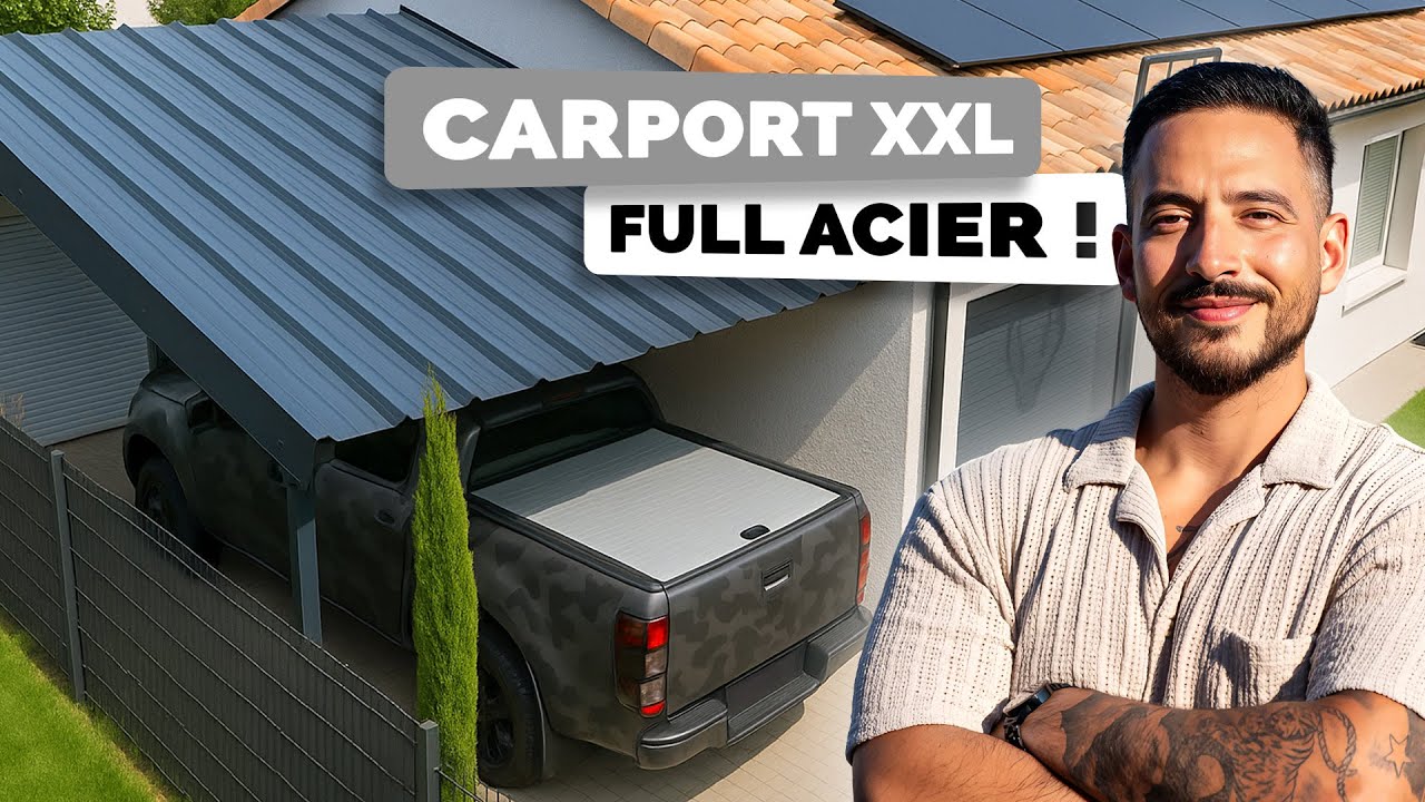 Je construis un Carport TOUT EN ACIER