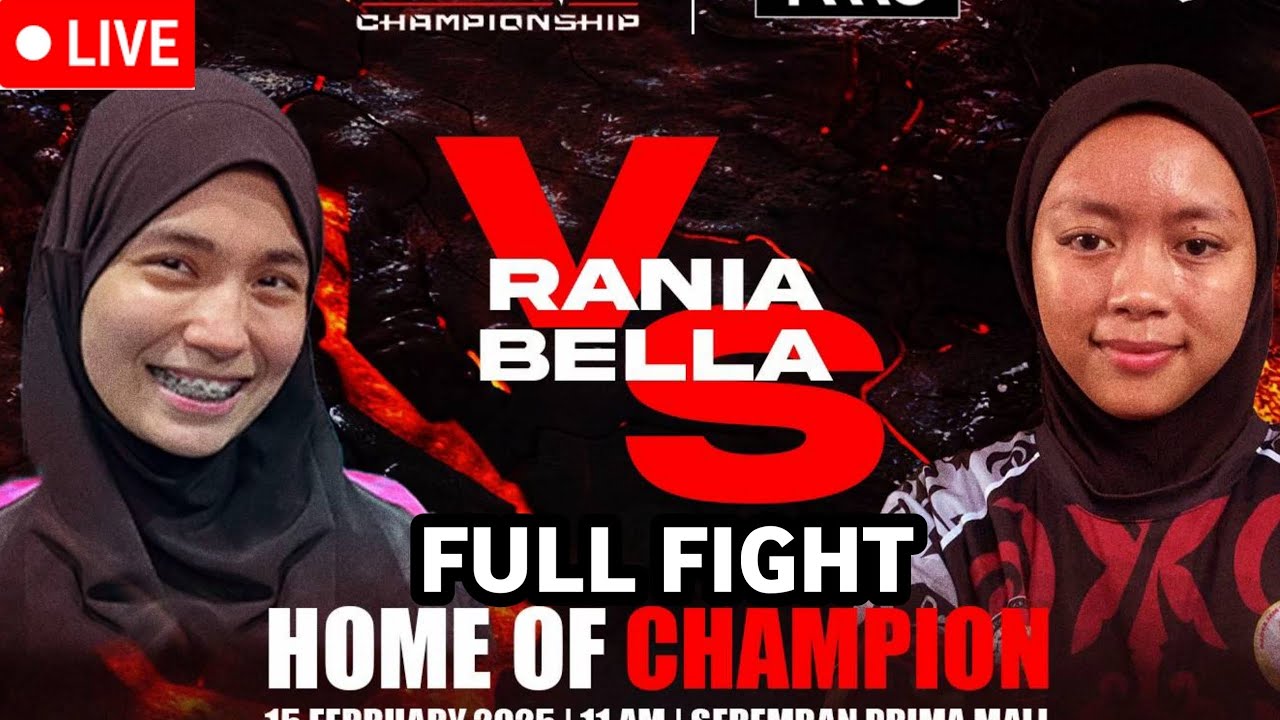 PUTERI RANIA VS BELLA FULL FIGHT LIVE TWINS CHAMPIONSHIP