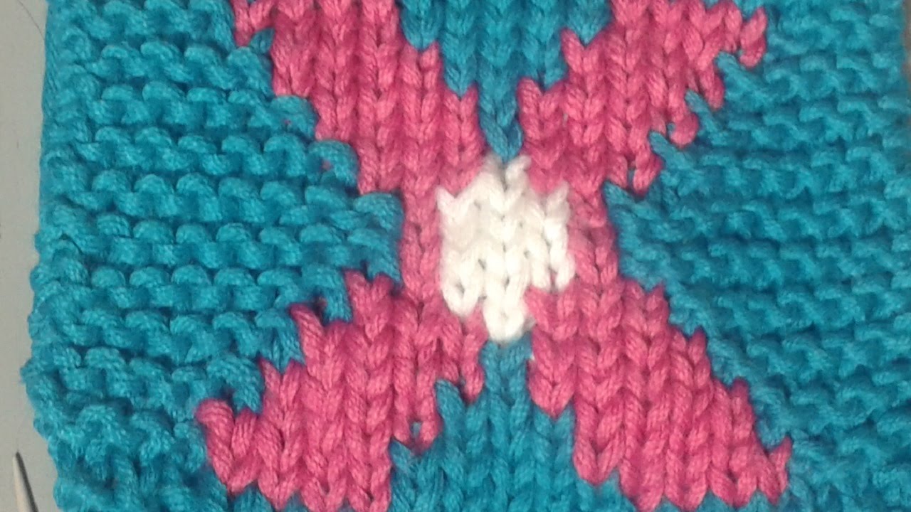 Bilder stricken - Intarsientechnik