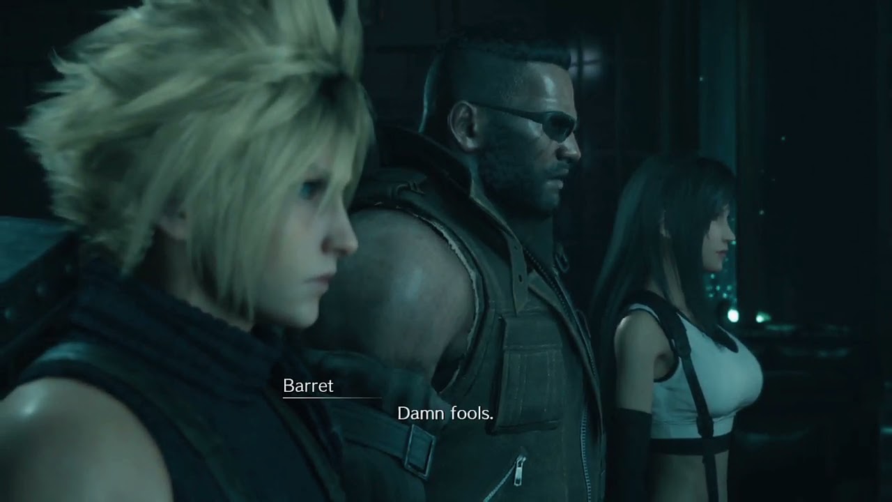 FINAL FANTASY VII REMAKE Shinra Building Window Scene