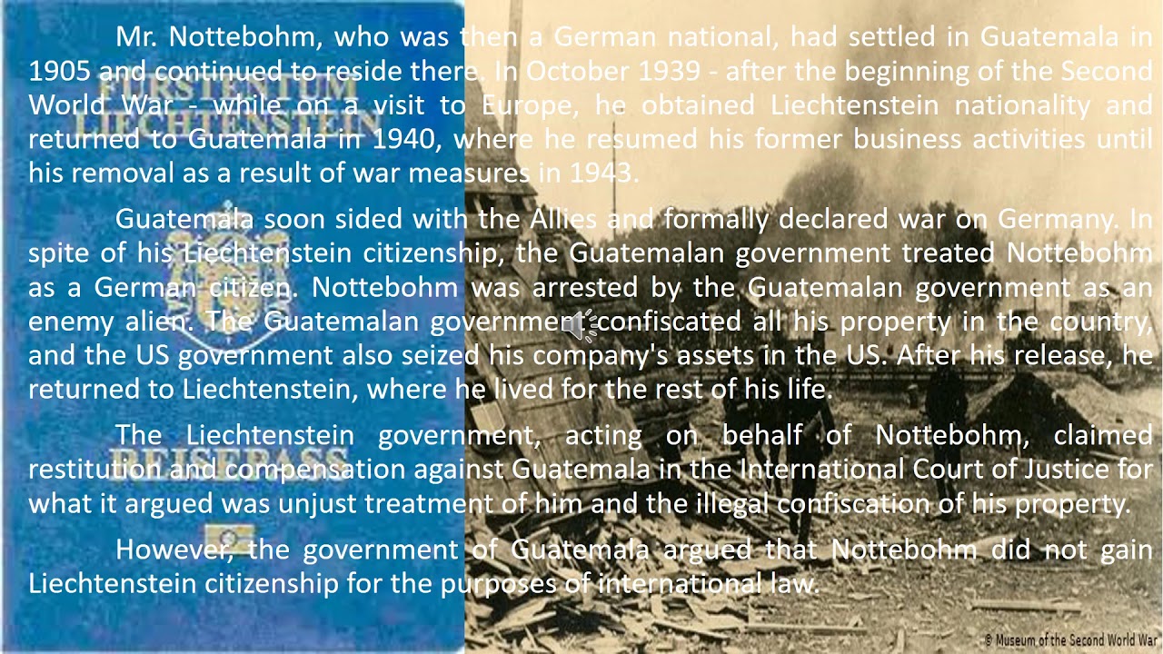 The Nottebohm Case-Lalaguna, Corina V.