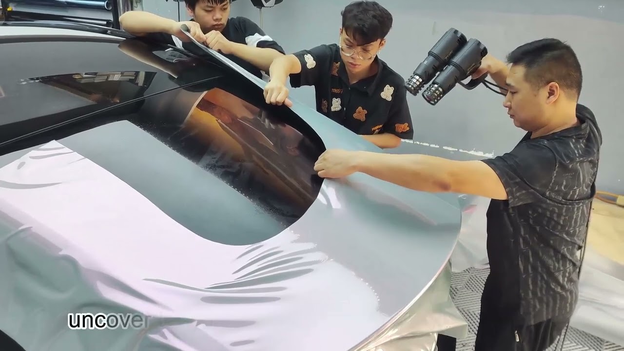 Kenteer car color change wrap application video #kenteer #carvinyl #carwrap