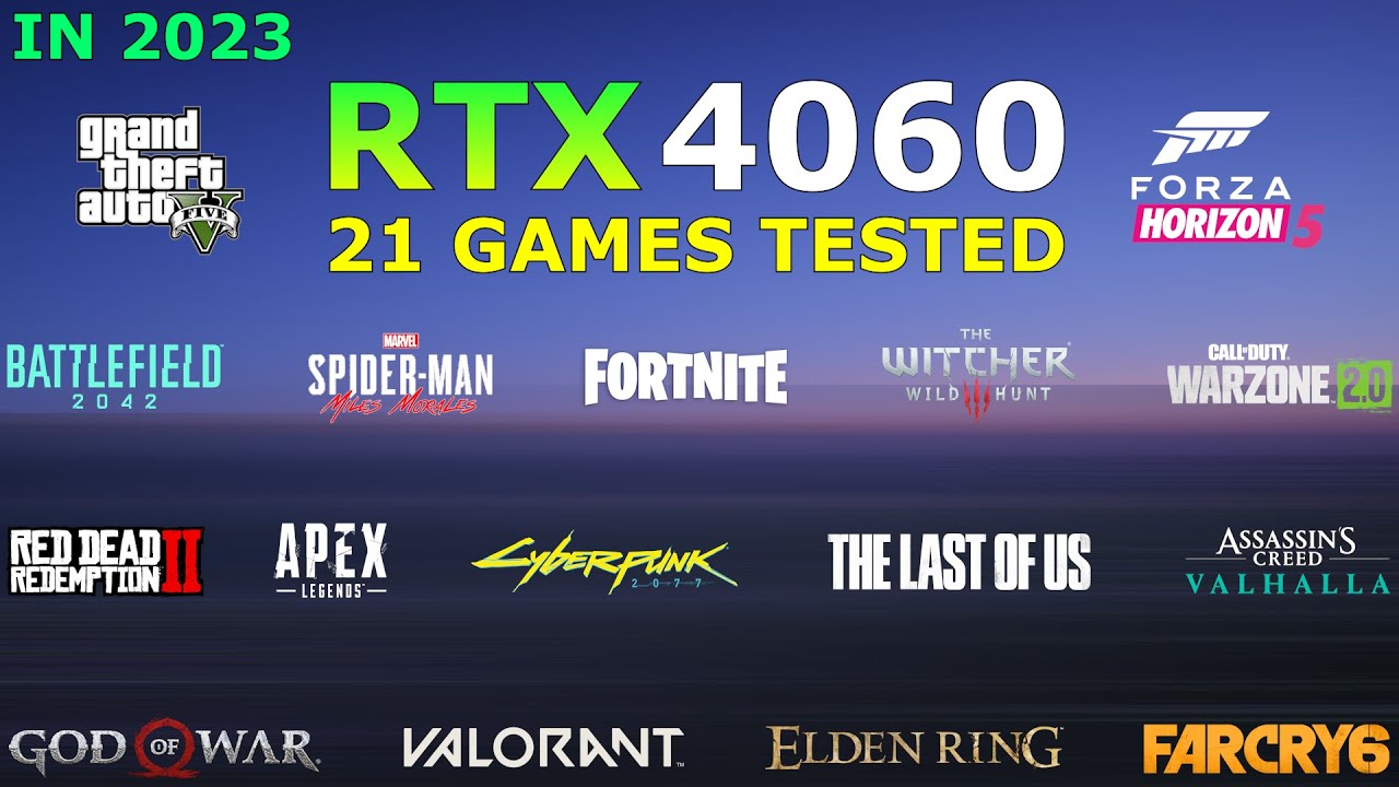 RTX 4060 Laptop Gaming Test - 21 Games Tested in 2023 - Enough for 1080P?