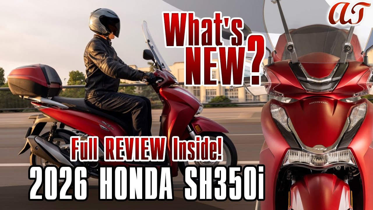 HONDA SH350i 2026 года * Что нового? Полный обзор внутри! Характеристики, цвета, основные особенн...