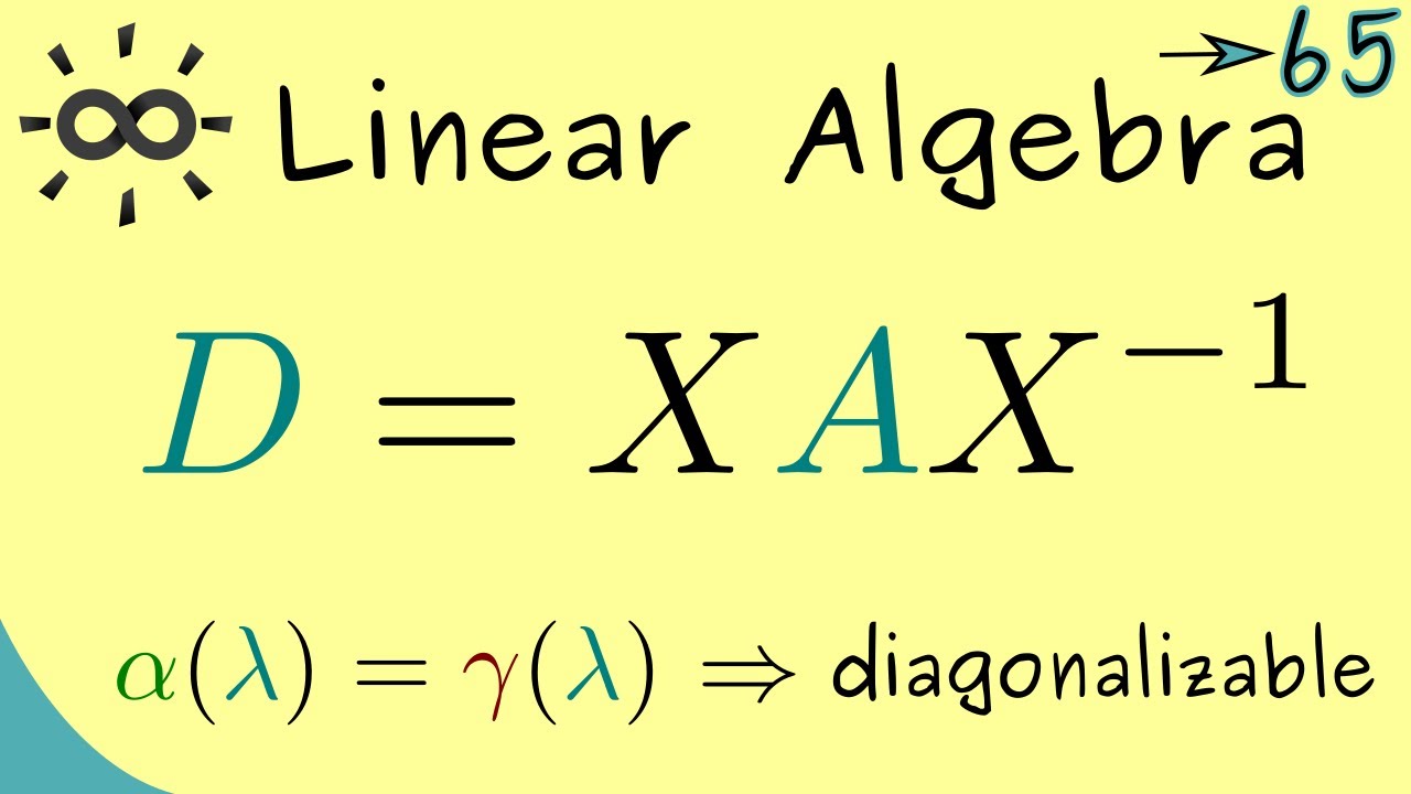 Linear Algebra 65 | Diagonalizable Matrices