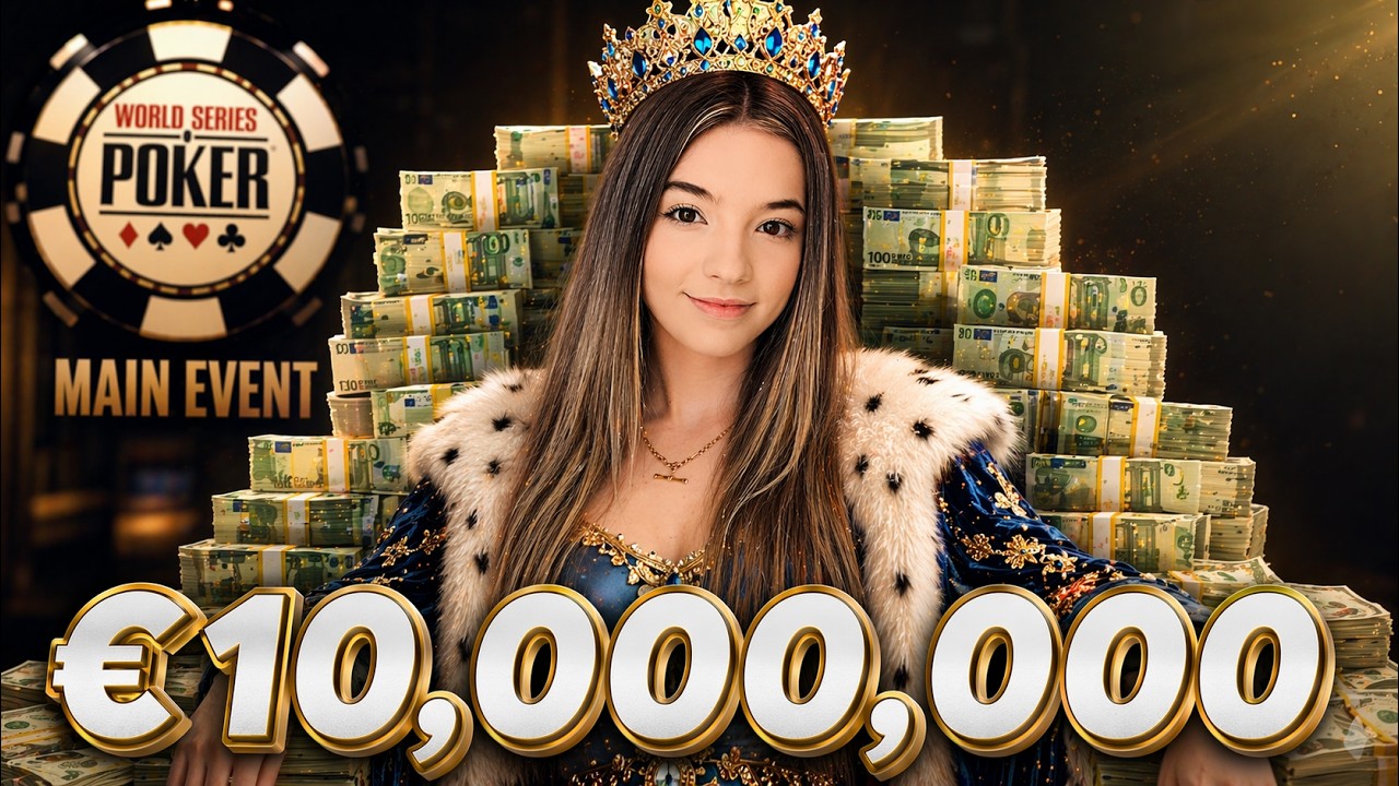 Я участвую в Мировой серии покера, где разыгрывается приз в размере 10 000 000 евро!