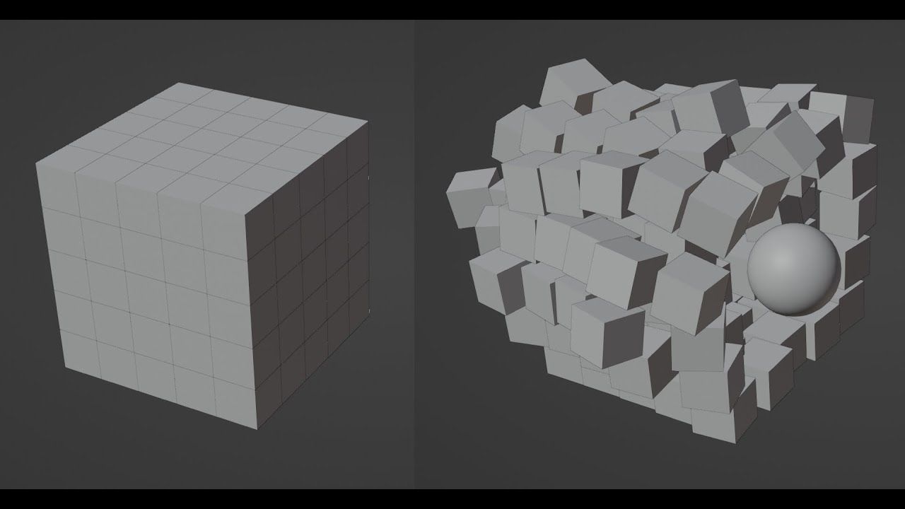 Breaking Blocks Animation | Blender 3D | Beginner Tutorial