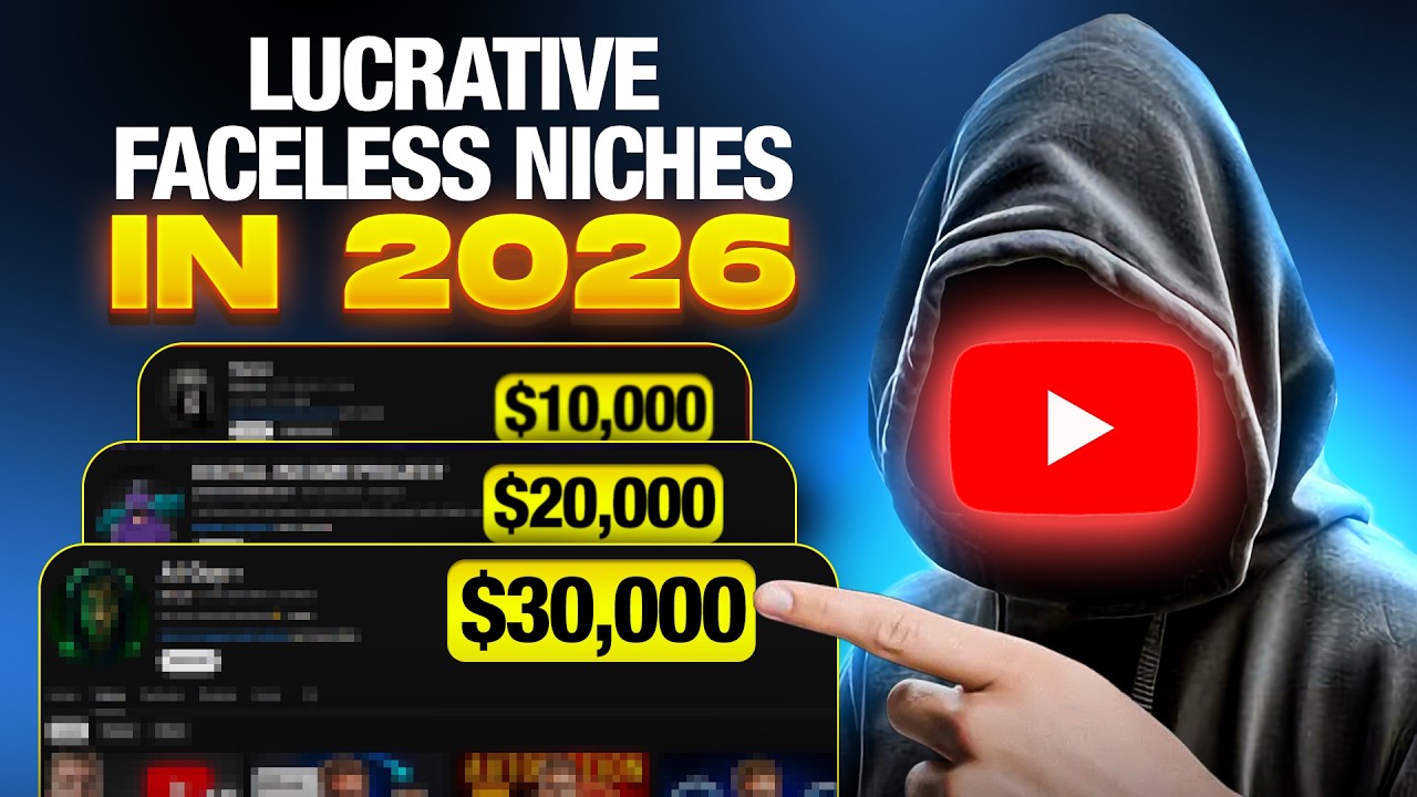 30 Faceless YouTube Niches That Pay Better Than Your Job (2026)