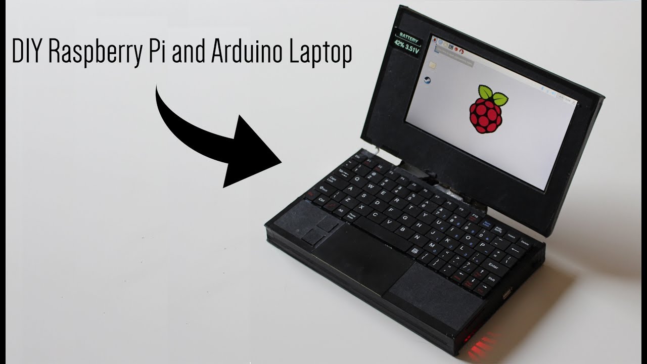 Самодельный ноутбук Raspberry Pi + Arduino