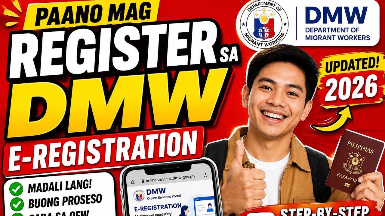 PAANO MAG REGISTER SA DMW E-REGISTRATION 2026 | Step-by-Step Guide para sa OFW