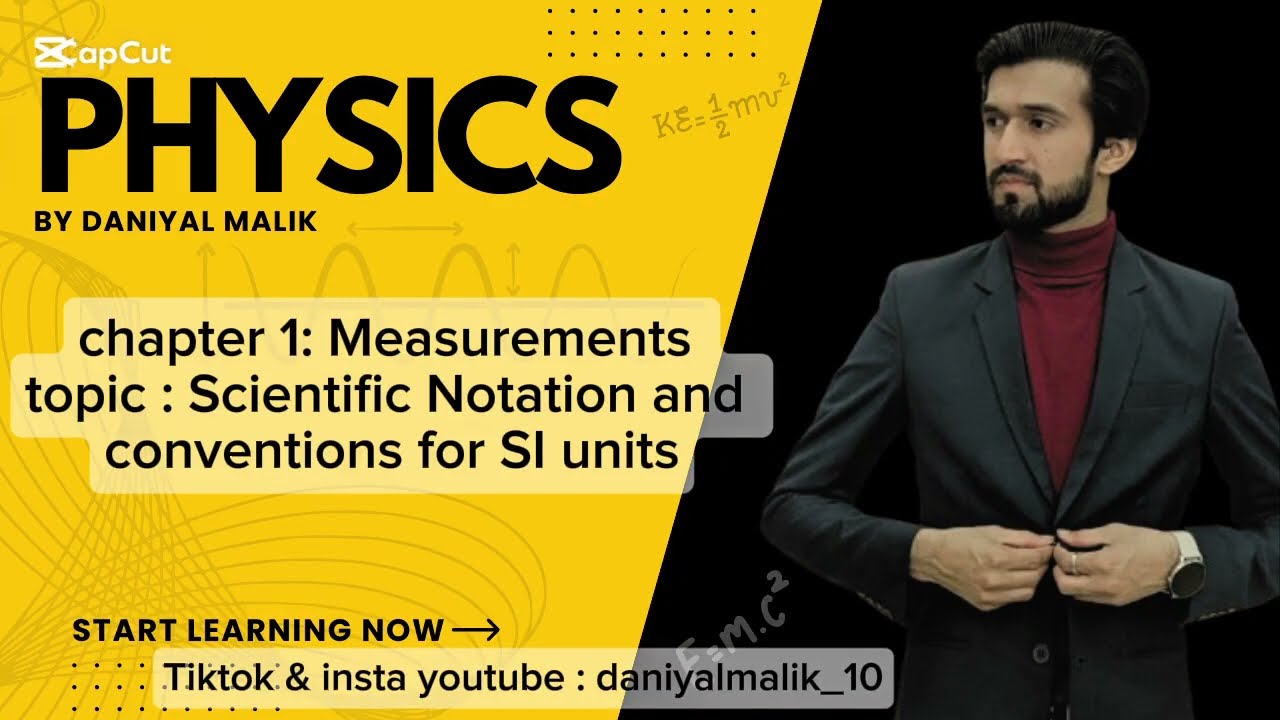 Chapter 1:- lec # 3: Scientific Notation and conventions for SI units #physicsbydm #physics #siunits