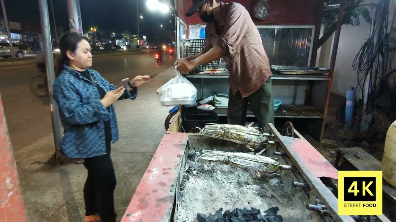 Slow-Roasted Fish on Charcoal 🔥🍽️ | ASMR Cooking
