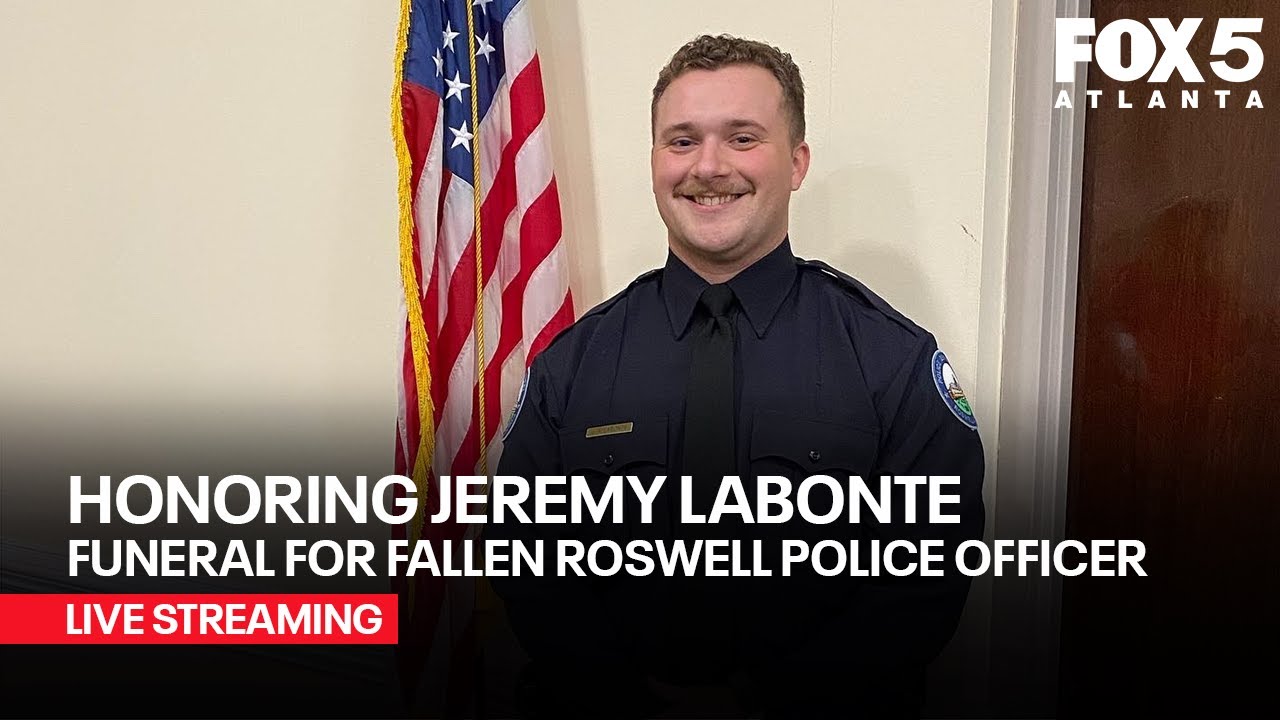 LIVE: Funeral for slain Roswell Police Officer Jeremy Labonte | FOX 5 NEWS