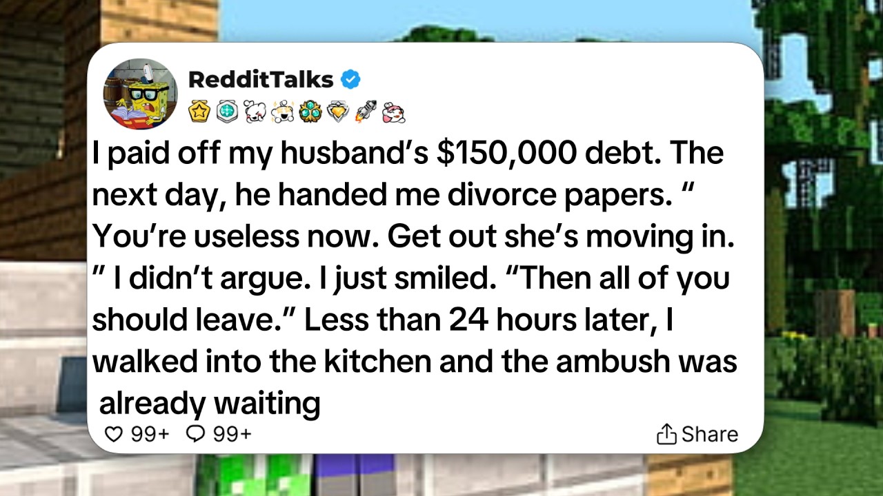 I paid off my husband’s $150,000 debt. The next day, he handed me divorce papers...