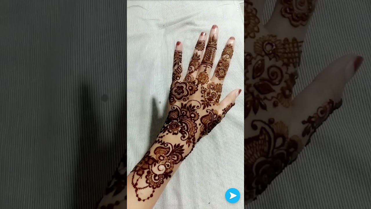 lastest henna design fr girl hand 🥰❣️❣️