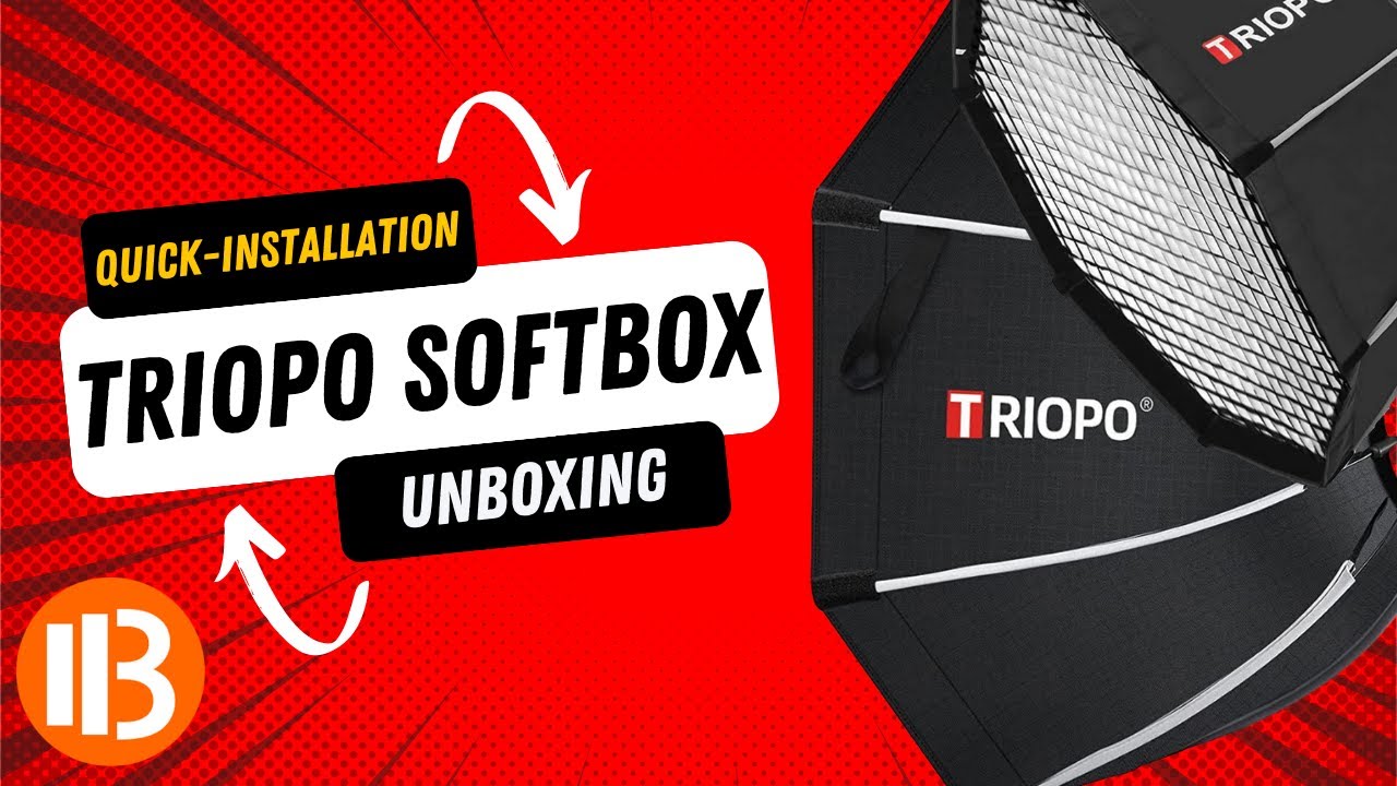 YouTube Studio Beleuchtung: Triopo Softbox mit Bowens Adapter im Quick-Setup